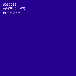 #26008E - Blue Gem Color Image
